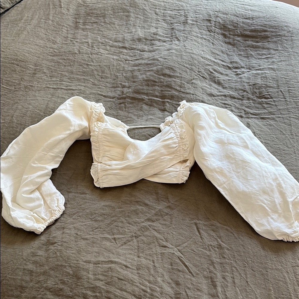 Sabo Skirt White long Sleeve Top